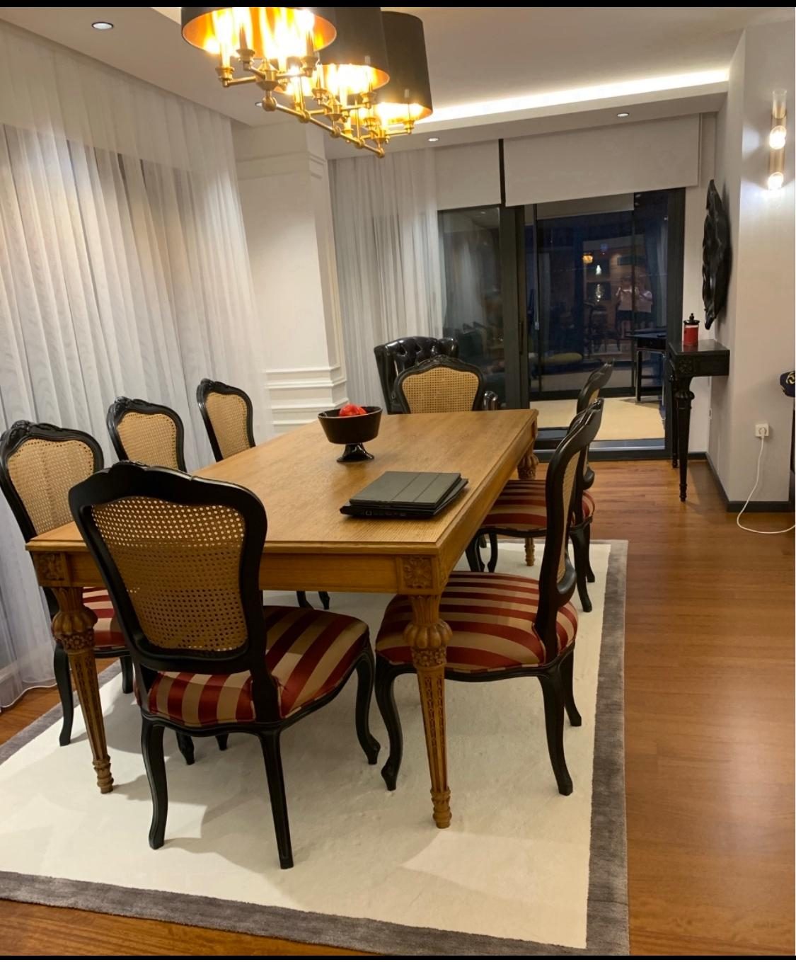 Peluş halılı modern salon